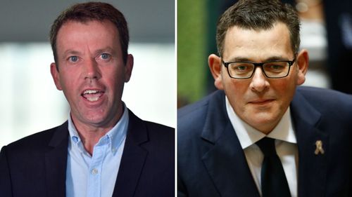 Education Minister Dan Tehan and Victorian Premier Daniel Andrews have clashed over the issue of whether students should return to schools.