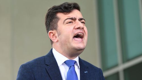 Senator Sam Dastyari labelled the Prime Minister 'desperate' in his move to refer four Labor MPs to the High Court (Image: AAP)