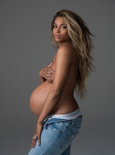 <p>Ciara recently bared her bubba curves for <a href="http://www.harpersbazaar.com.au/" target="_blank" draggable="false">Harper's Bazaar</a> magazine. The 31-year-old singer told Harper's Bazaar she has two 'babies' on the way: “I got this baby and my album.”</p>