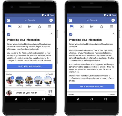 Around 87 million Facebook users around the world, including 300,000 in Australia, will from today find out if their private data was shared without their permission. Picture: AAP.