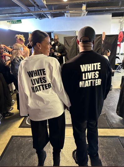 Kanye West's "Living in purity is the problem" T-shirt