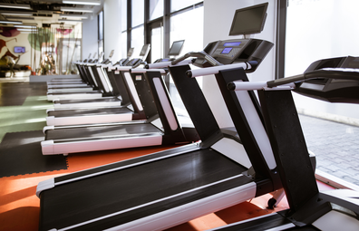 Treadmills at the gym