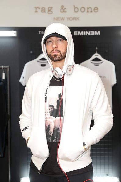 Eminem attends the rag & bone X Eminem London Pop-Up Opening on July 13, 2018 in London, England.