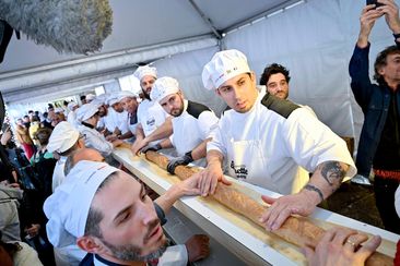 French bakers have reclaimed the title for the world&#x27;s longest baguette. 