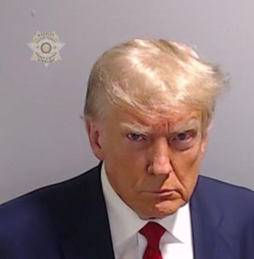 Donald Trump's historic mugshot.