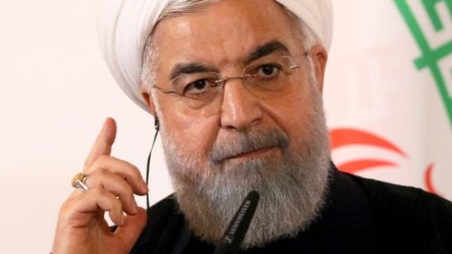 Mr Rouhani warned Mr Trump to stop "playing with the lion's tail". Picture: AP