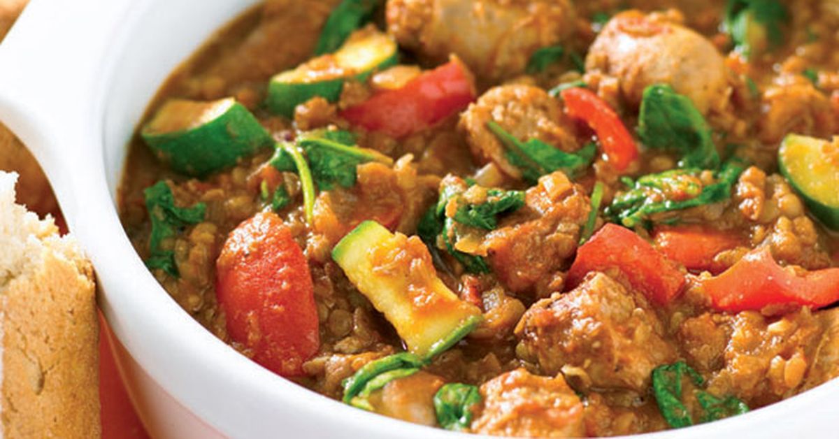 Sausage and lentil casserole - 9Kitchen