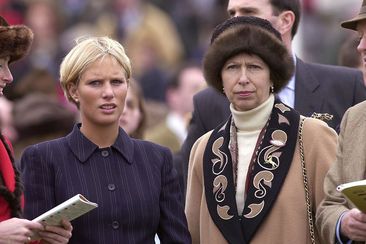 CHELTENHAM, UNITED KINGDOM - MARCH 16:  Princess Anne, The Princess Royal, With Her Daughter Zara Phillips At Cheltenham Races.  (Photo by Tim Graham Photo Library via Getty Images)