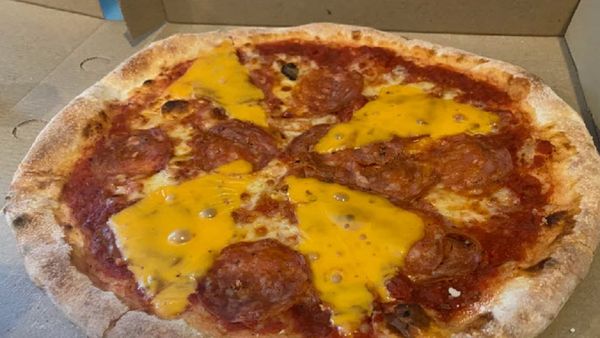 pizza with extra cheese