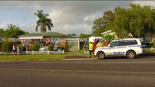 The crash caused structural damage to the home. (9News)