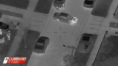 Heartstopping police Air Wing vision from the operation captured an alleged car thief's wild ride.