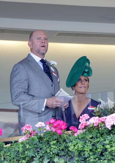Mike Tindall and Zara Tindall attend day two of Royal Ascot 2023 at Ascot Racecourse on June 21, 2023 in Ascot, England