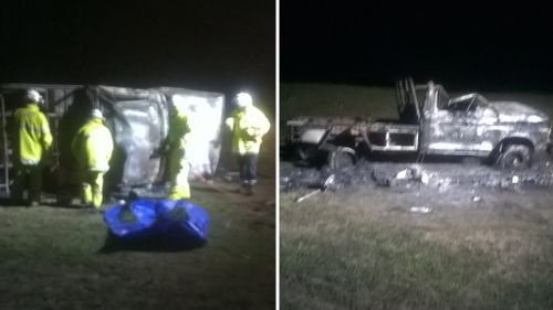 Man dead, another severely burned after ute crash and fire on south Western Australian farm