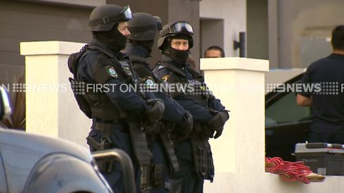 Around 200 officers were involved in the operation. (9NEWS)