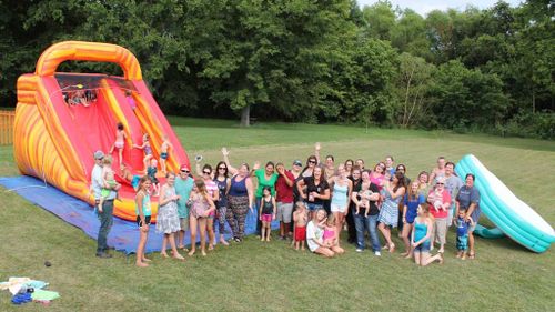 About 75 people showed up to the birthday party. (Facebook)