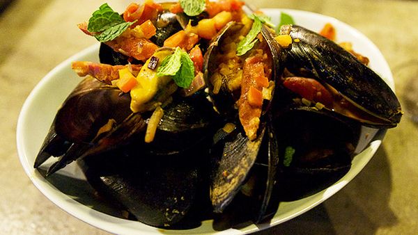 Ray Larkins' Spanish mussels with chorizo