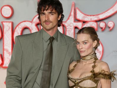 Jacob Elordi and Margot Robbie attend the "Wuthering Heights" UK Premiere 