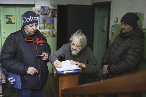 Russians vote in Russia's 2024 presidential election