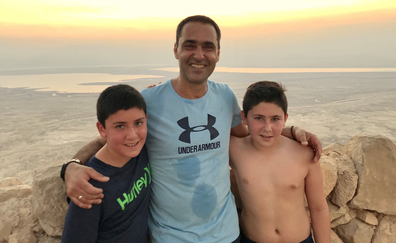 Yoav with his boys