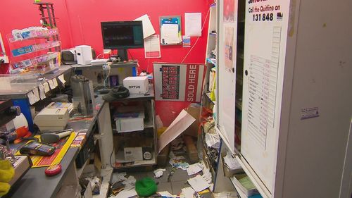 Two stores in Melbourne's south-east have been ransacked by thieves who made off with cigarettes, cash and chocolate.This is the fourth time one of the business has been targeted.