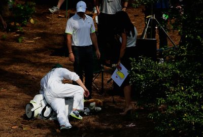 <b>One Direction star Niall Horan had a mixed day caddying for Rory McIlroy at the Masters Par-3 Contest at Augusta.</b><br/><br/>The keen golfer was thrilled to lend a hand to the world no. 1, but was left red-faced after slipping over on some pine tree needles and later shanking a tee shot into the water when McIlroy handed him his club on the ninth hole. <br/><br/>However, he did provide some joy for fans, with the pop star mobbed by autograph hunters and also relishing the chance to meet with his heroes, including Tiger Woods.  <br/><br/>