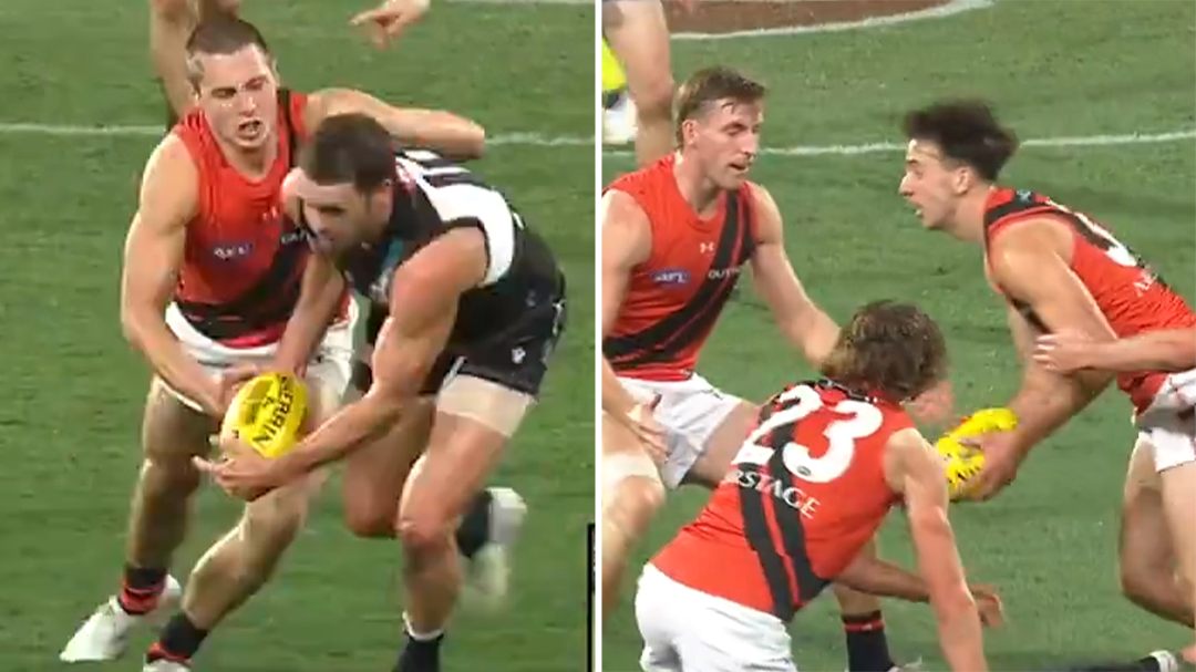 Essendon served with painful 'wake-up call' after being taken apart by Port Adelaide's midfield