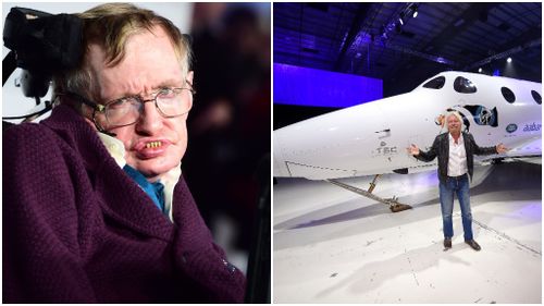 Stephen Hawking will achieve his dream of space travel on Richard Branson's Virgin Galactic