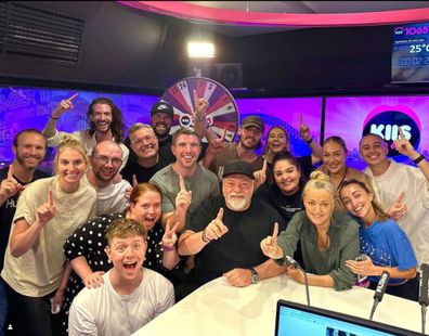 Kyle Sandilands and Jackie 'O' Henderson and their team
