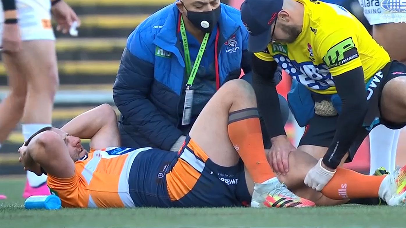 Blake Green goes down with a suspected ACL injury