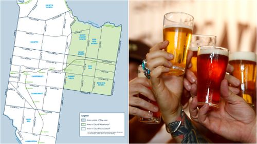 A number of suburbs in Melbourne's east are affected by the booze ban.