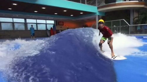 WA's first indoor surf wave will open next month. (9NEWS)