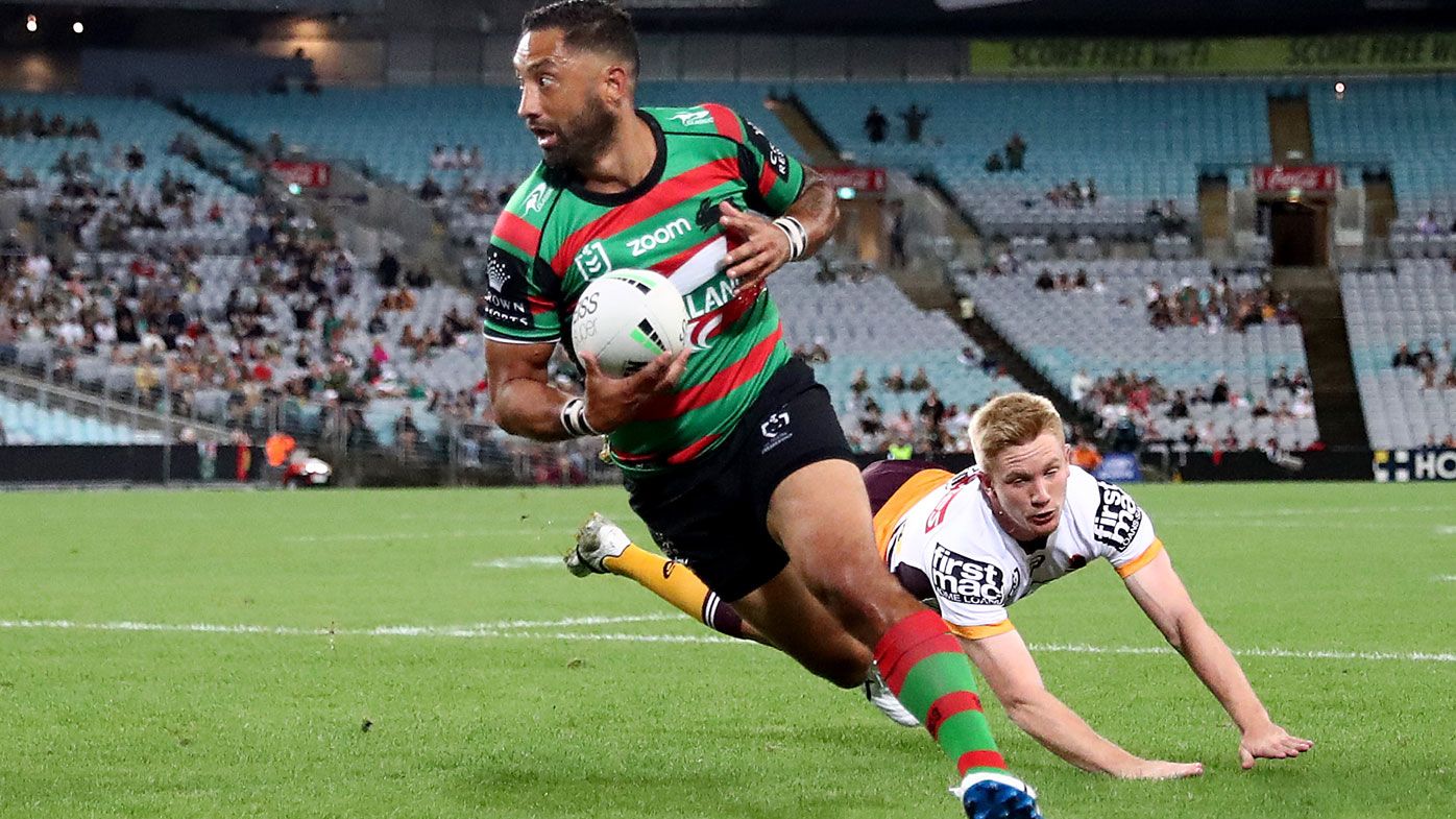 Benji Marshall finds a four-pointer for Souths. (Getty)