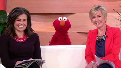 Elmo joins Lisa Wilkinson and Knight on Today.