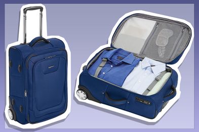 9PR: AmazonBasics Premium Upright Expandable Softside Suitcase with TSA Lock
