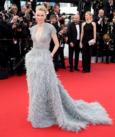 <p>Naomi Watts in Elie Saab and a Bulgari necklace</p>