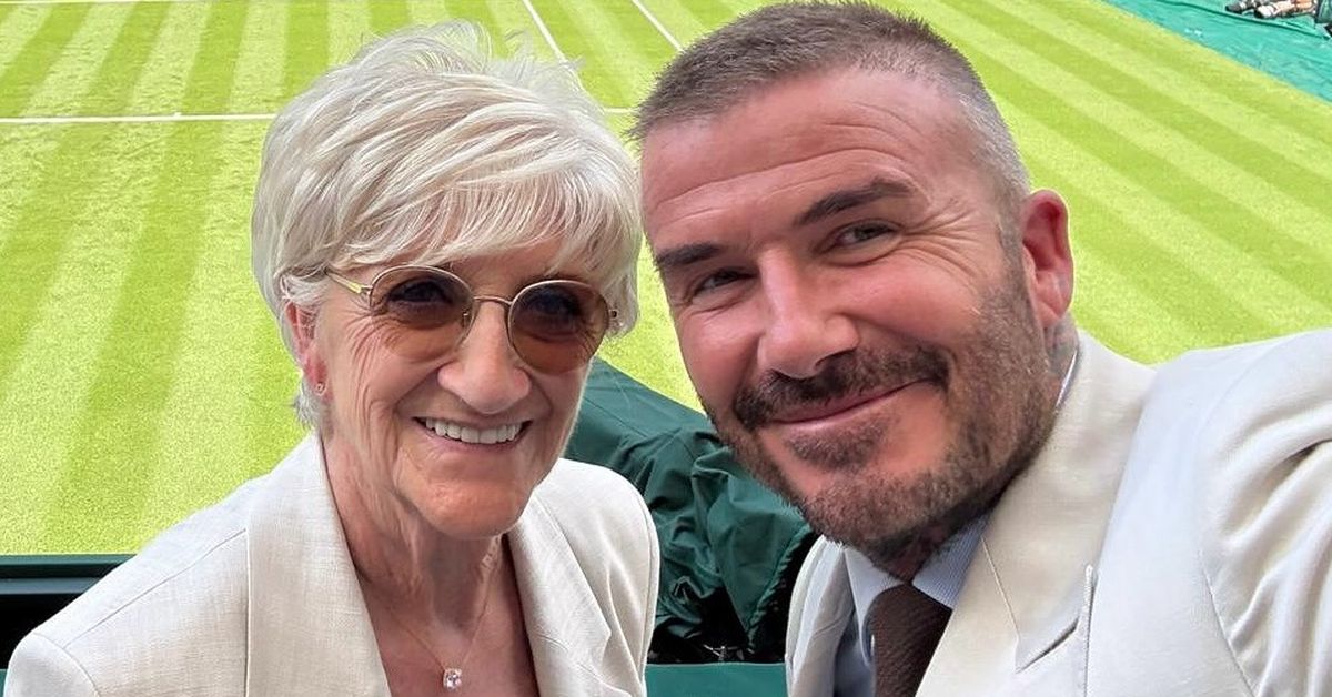 Beckham continues cherished family tradition at Wimbledon with mum Sandra