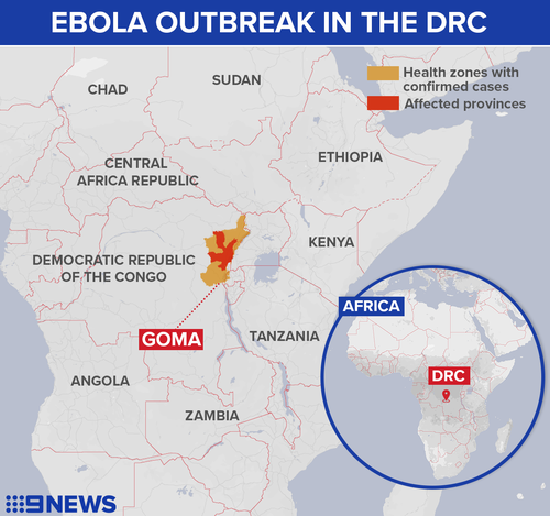 Ebola has spread to the city of Goma in the DRC.