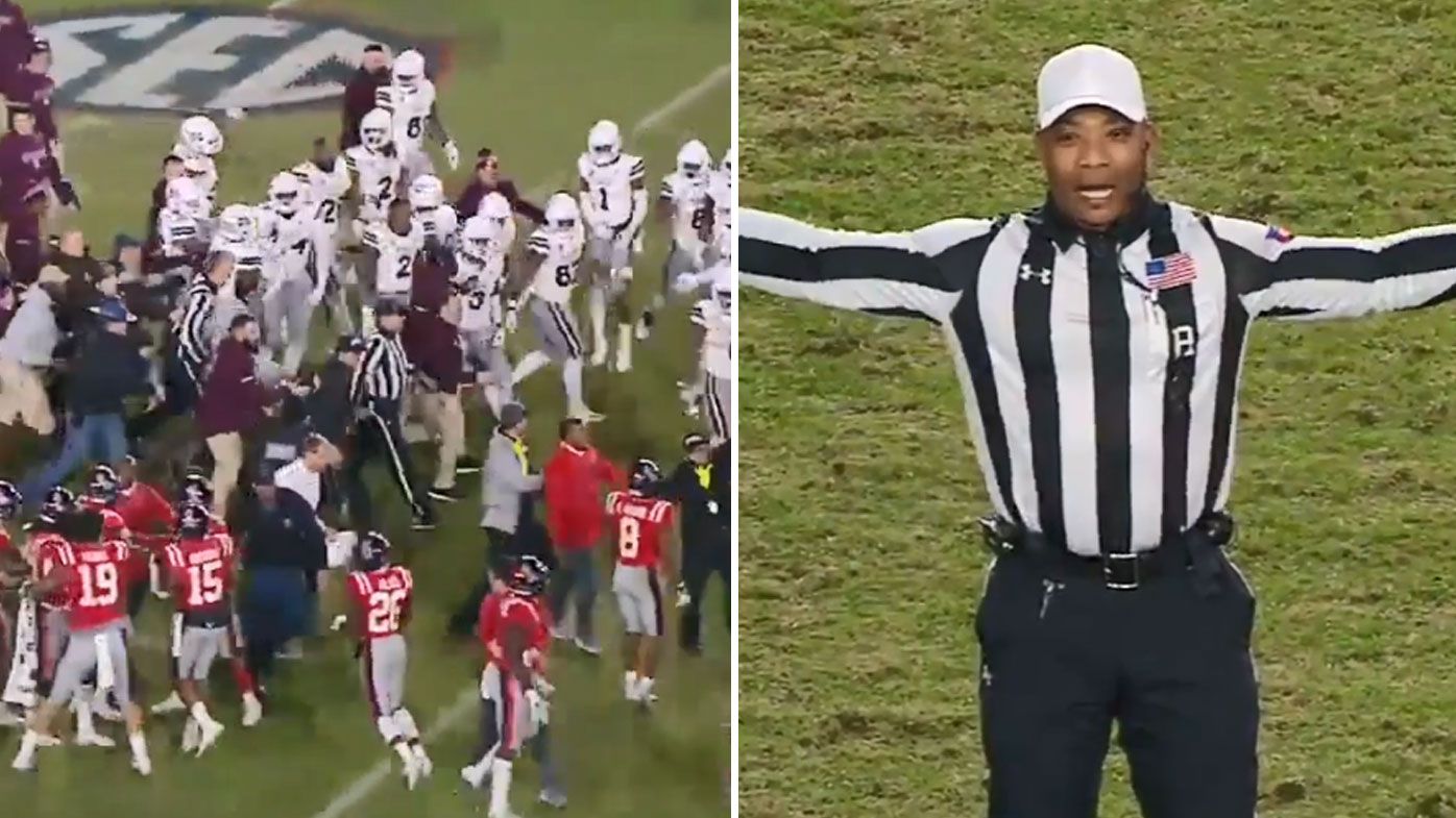 Referee flags every player on both Mississippi teams for unsportsmanlike conduct after all-in brawl 