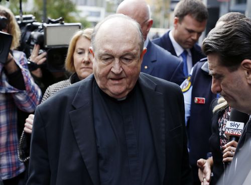 Adelaide Archbishop Philip Wilson has formally resigned after being convicted of concealing child abuse earlier this year. Picture: AAP.