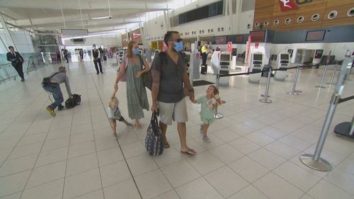Zavros family - Adelaide Airport.