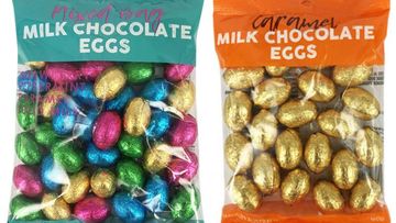 Kmart has recalled two types of Easter eggs over concerns they contain plastic.