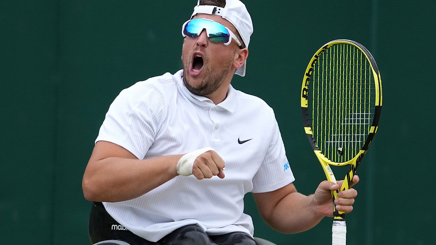 Dylan Alcott wins second Wimbledon title, keeps alive chances of 'Golden Slam'