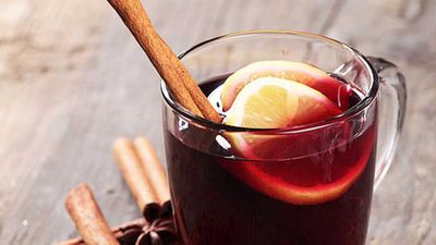 Christmas in July with mulled sangria