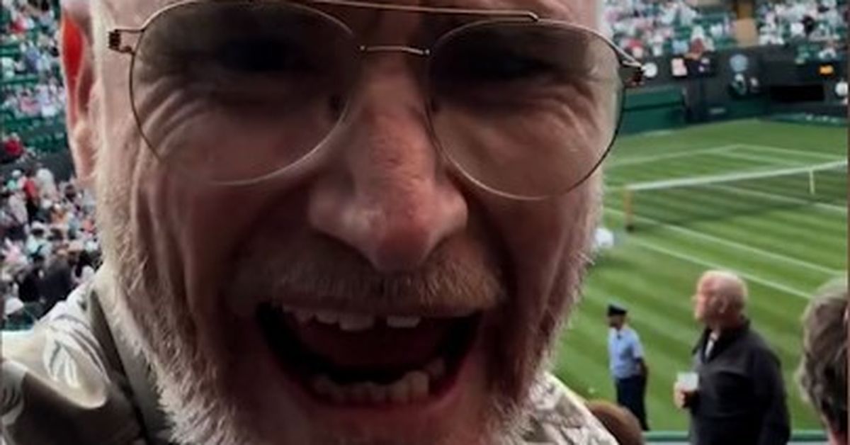 Hughesy 'nearly got into a punch on' in the stands at Wimbledon