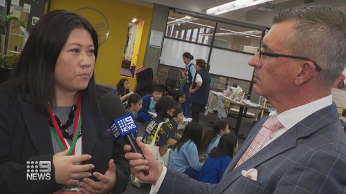 Sydney primary school students attend expo about future careers.