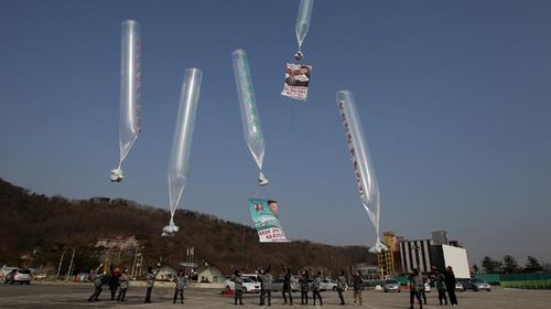 North Korea bombarding South Korea with human waste