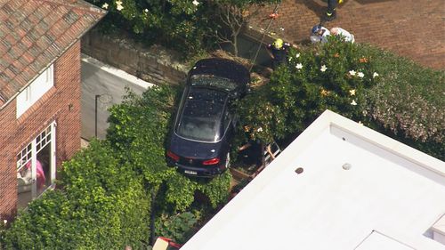 mosman car cliff hanging