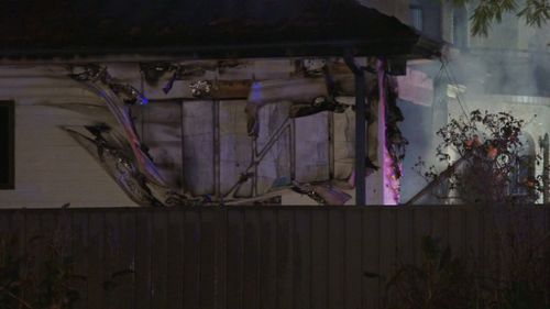 Part of the home was damaged. (9NEWS) 