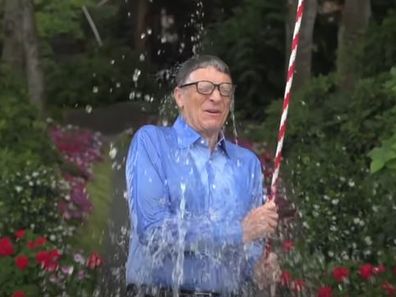 Bill Gates takes part in the ALS Ice Bucket Challenge