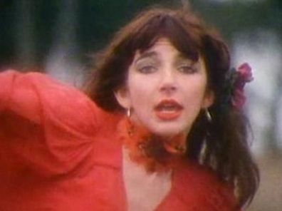 Kate Bush in 'Wuthering Heights' video (EMI)